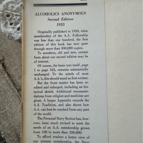 ALCOHOLICS ANONYMOUS SECOND 2nd Edition, 16th Printing 1955, clean pages. - Picture 4 of 4